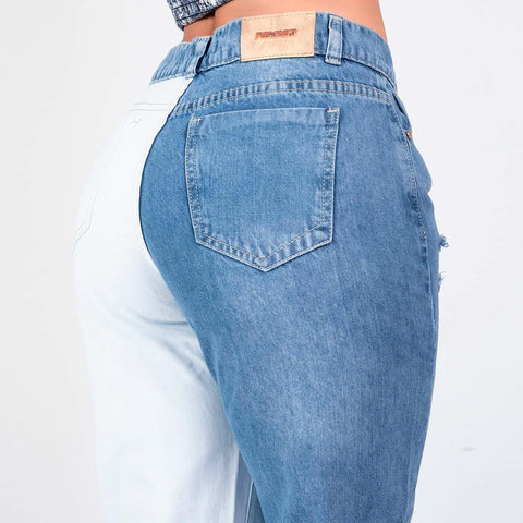 Mom Jean Doble Color - Ranset Jeans